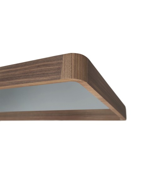 Espejo pared rectangular nogal