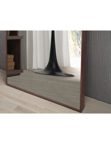 Espejo pared rectangular nogal