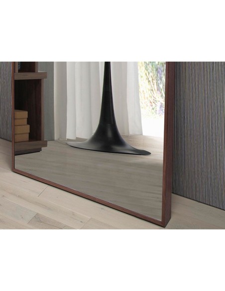 Espejo pared rectangular nogal