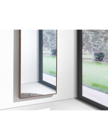 Espejo pared rectangular nogal