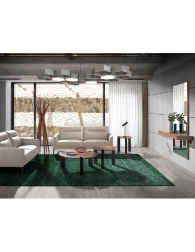 Espejo recibidor rectangular nogal