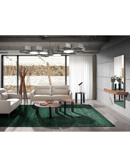 Espejo recibidor rectangular nogal