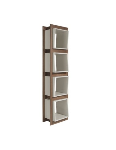 Estantería cubos nogal