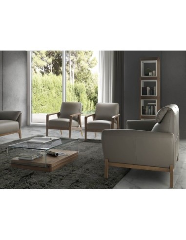 Estantería cubos nogal