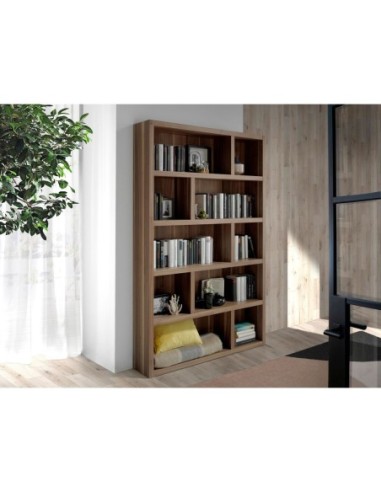 Estantería de madera nogal