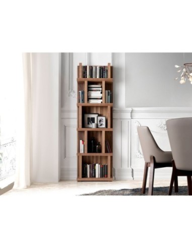 Estantería madera nogal