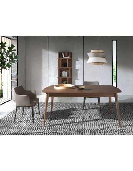 Estantería madera nogal