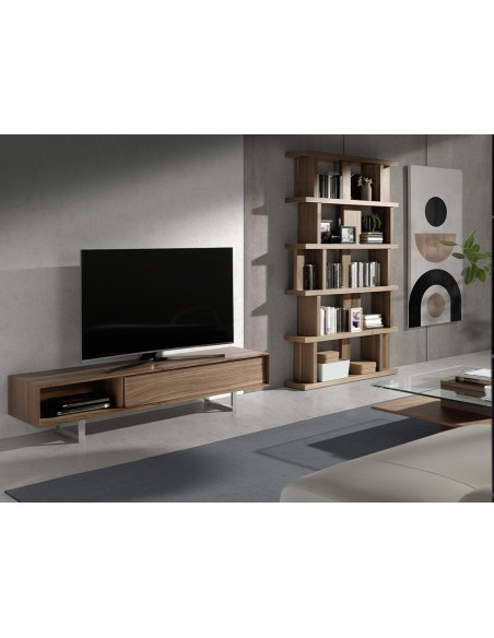 Estantería madera nogal