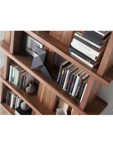 Estantería madera nogal