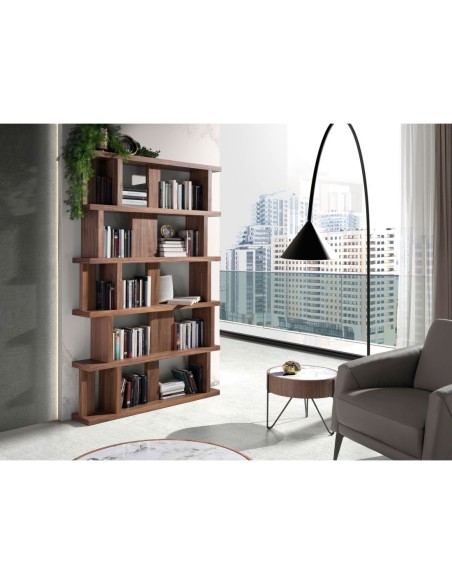 Estantería madera nogal