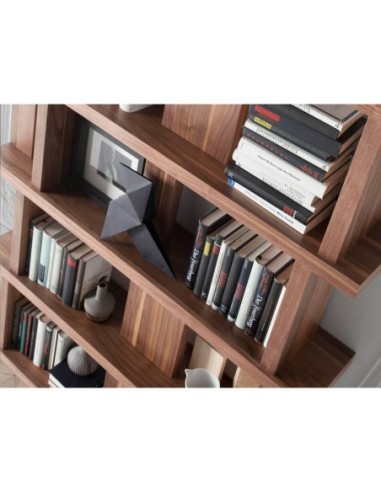 Estantería madera nogal