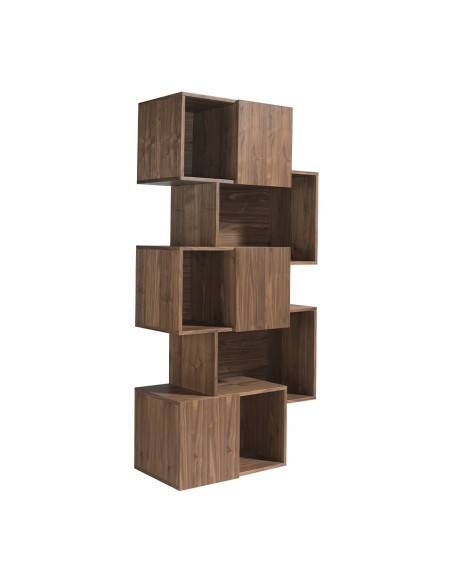 Estantería madera nogal con puertas