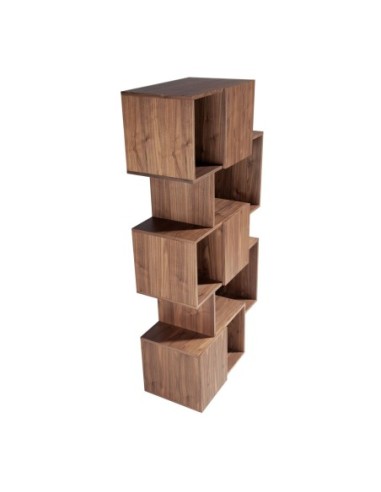 Estantería madera nogal con puertas