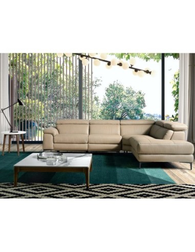 Mesa centro cuadrada mármol porcelánico y nogal