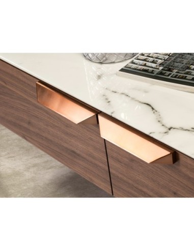 Mesa centro rectangular cristal imitación...