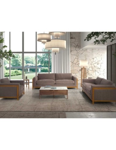 Mesa centro rectangular cristal imitación...