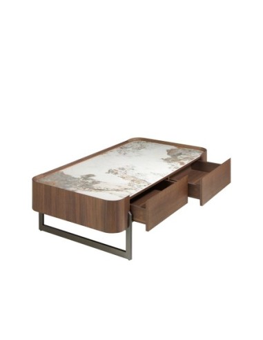 Mesa centro rectangular mármol porcelánico,...