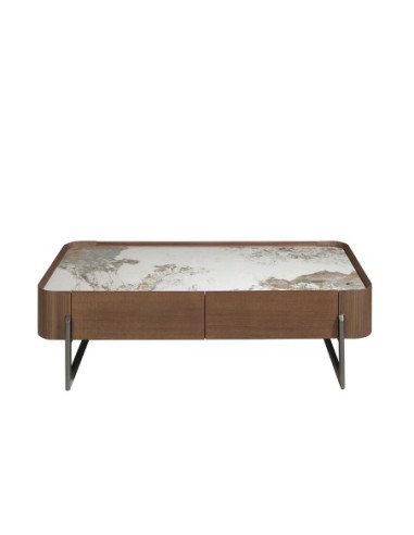 Mesa centro rectangular mármol porcelánico,...