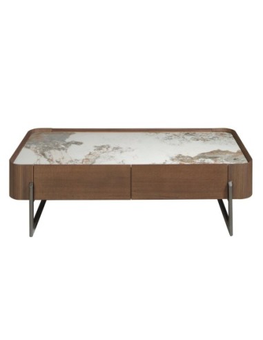 Mesa centro rectangular mármol porcelánico,...