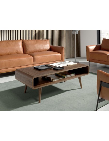 Mesa centro rectangular nogal