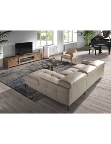 Mesa centro redonda cristal templado y nogal