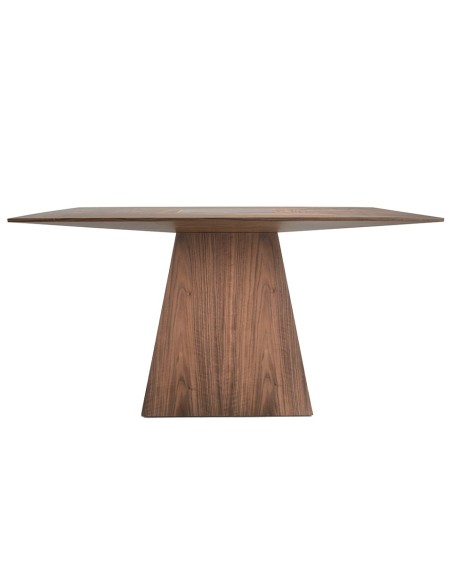 Mesa comedor cuadrada nogal