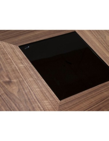 Mesa comedor cuadrada nogal