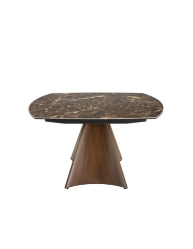 Mesa comedor extensible ovalada barril mármol...