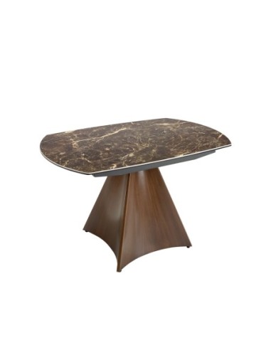 Mesa comedor extensible ovalada barril mármol...