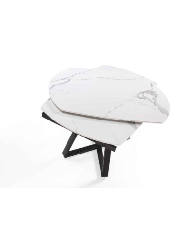 Mesa comedor extensible ovalada barril mármol...