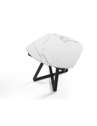 Mesa comedor extensible ovalada barril mármol...