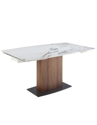 Mesa comedor extensible ovalada barril mármol...