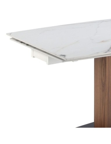 Mesa comedor extensible ovalada barril mármol...