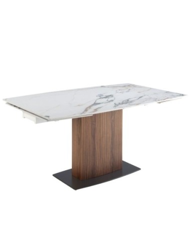 Mesa comedor extensible ovalada barril mármol...