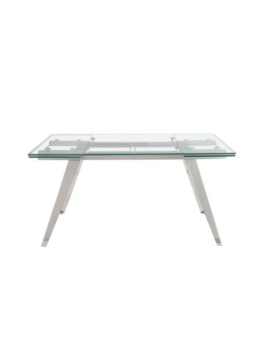 Mesa comedor extensible rectangular cristal...