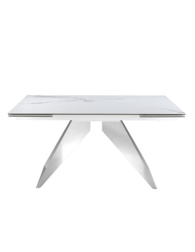 Mesa comedor extensible rectangular mármol...