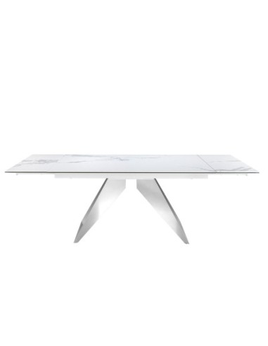 Mesa comedor extensible rectangular mármol...