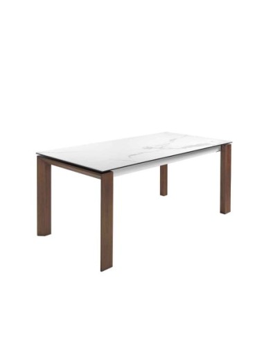 Mesa comedor extensible rectangular mármol...