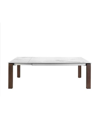 Mesa comedor extensible rectangular mármol...
