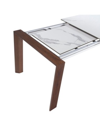 Mesa comedor extensible rectangular mármol...
