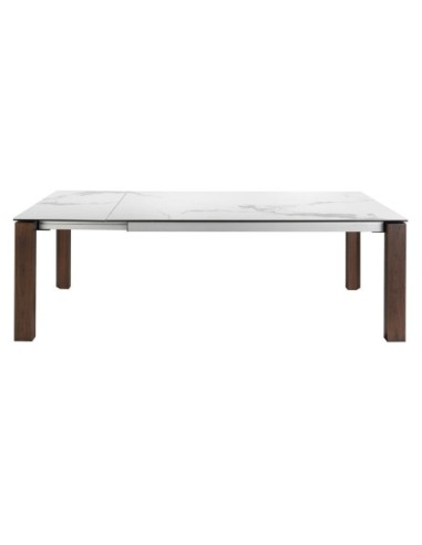 Mesa comedor extensible rectangular mármol...