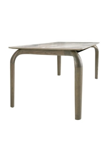 Mesa comedor rectangular mármol porcelánico y...