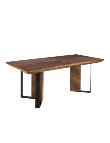 Mesa comedor rectangular nogal