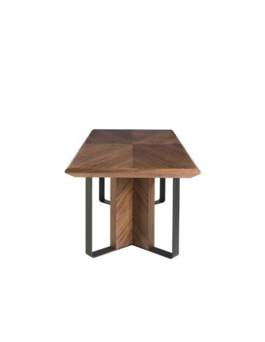Mesa comedor rectangular nogal