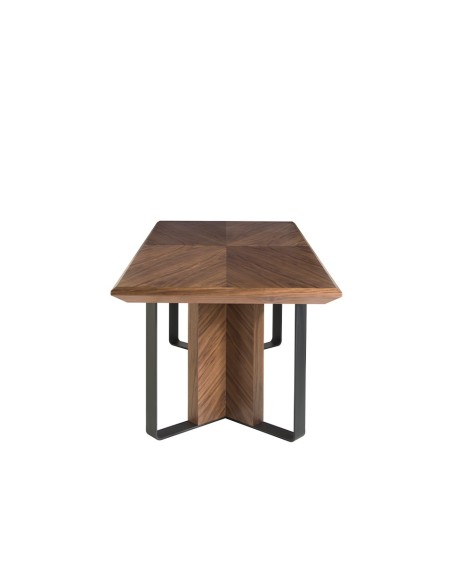 Mesa comedor rectangular nogal