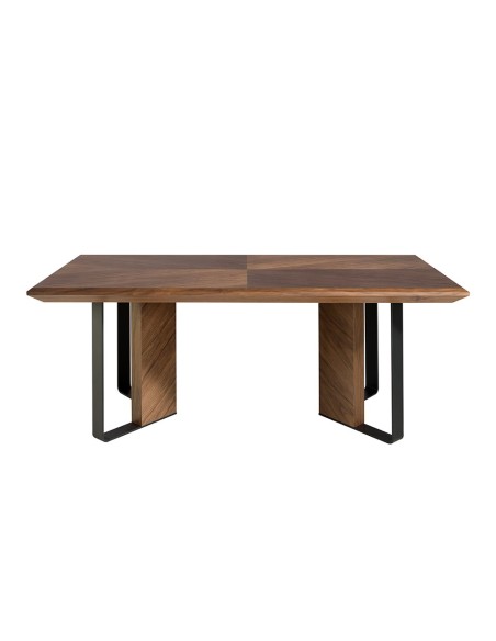 Mesa comedor rectangular nogal