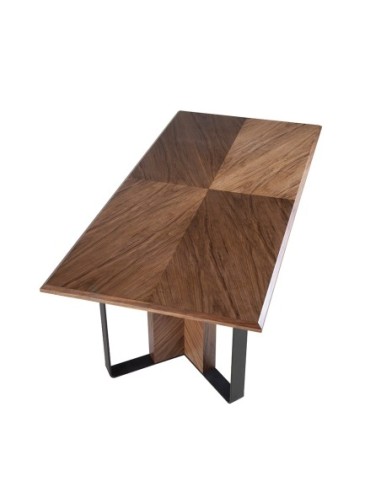 Mesa comedor rectangular nogal
