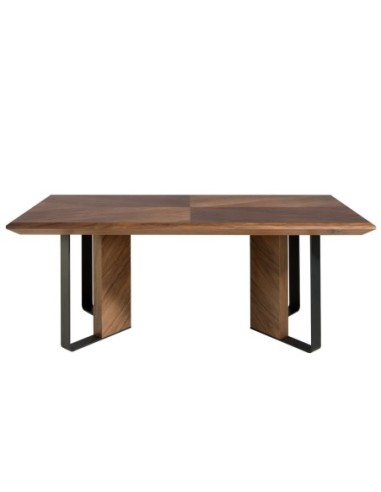 Mesa comedor rectangular nogal