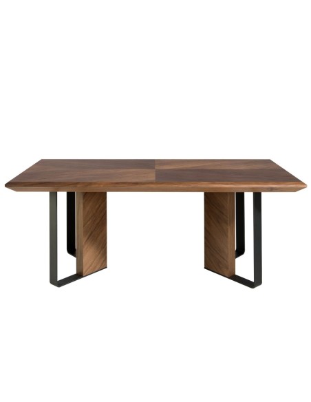 Mesa comedor rectangular nogal
