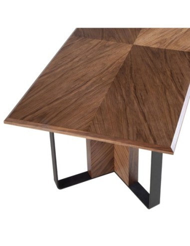 Mesa comedor rectangular nogal